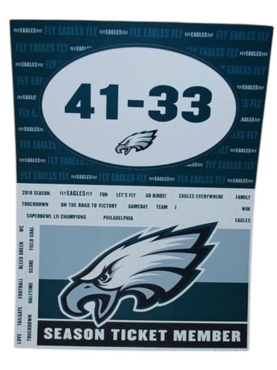 Nfl Team Other - NFL 2019 Philadelphia Eagles
Season Ticket Holder Only Magnets Set 5”H x 7” W